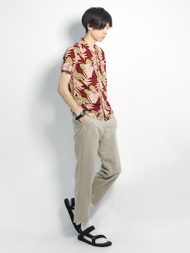 Morikawa Yoshinoriさん（メンズ・176cm）の夏コーディネート