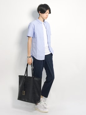 Morikawa Yoshinoriさん（メンズ・176cm）の夏コーディネート