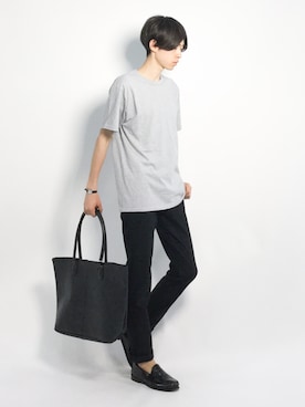 「classicalelf（クラシカルエルフ）のアイテム（チノパンツ）」を使った、Morikawa Yoshinoriさん（メンズ・176cm）の夏コーディネート