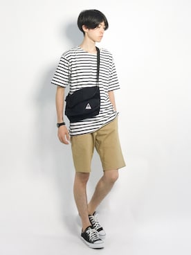 Morikawa Yoshinoriさん（メンズ・176cm）の夏コーディネート