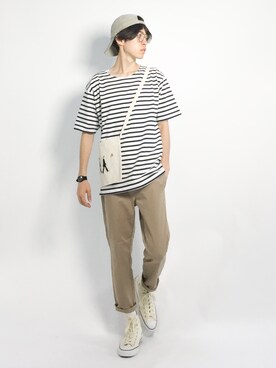 Morikawa Yoshinoriさん（メンズ・176cm）の夏コーディネート