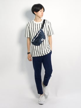 Morikawa Yoshinoriさん（メンズ・176cm）の夏コーディネート