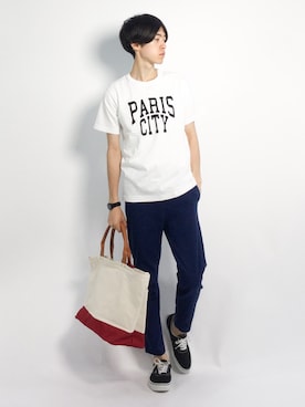 Morikawa Yoshinoriさん（メンズ・176cm）の夏コーディネート