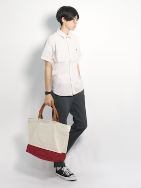 Morikawa Yoshinoriさん(メンズ・176cm)の夏コーディネート