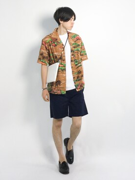 Morikawa Yoshinoriさん(メンズ・176cm)の夏コーディネート