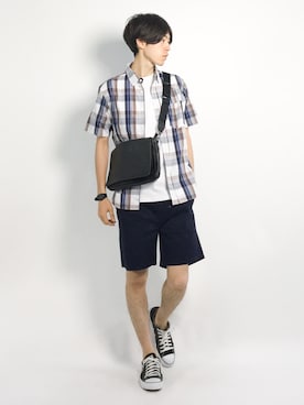 Morikawa Yoshinoriさん（メンズ・176cm）の夏コーディネート