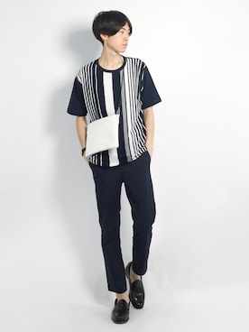 Morikawa Yoshinoriさん（メンズ・176cm）の夏コーディネート