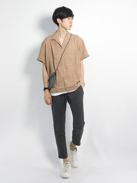 「Vicci（ビッチ）のアイテム」を使った、Morikawa Yoshinoriさん（メンズ・176cm）の夏コーディネート