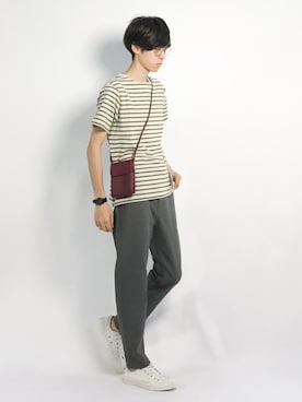 Morikawa Yoshinoriさん（メンズ・176cm）の夏コーディネート