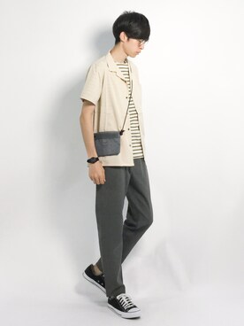 Morikawa Yoshinoriさん(メンズ・176cm)の夏コーディネート