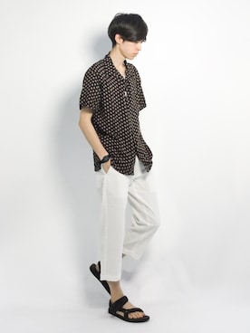 Morikawa Yoshinoriさん（メンズ・176cm）の夏コーディネート