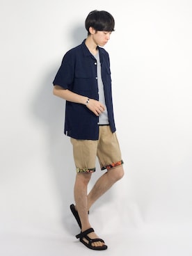 Morikawa Yoshinoriさん（メンズ・176cm）の夏コーディネート