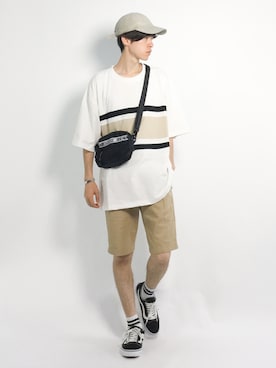 Morikawa Yoshinoriさん（メンズ・176cm）の夏コーディネート