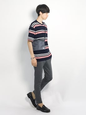 Morikawa Yoshinoriさん（メンズ・176cm）の夏コーディネート