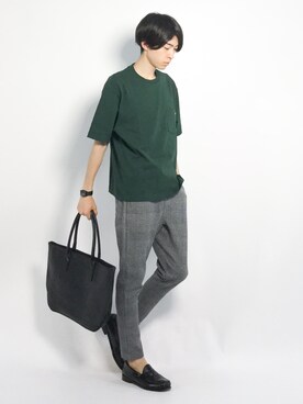 Morikawa Yoshinoriさん（メンズ・176cm）の夏コーディネート