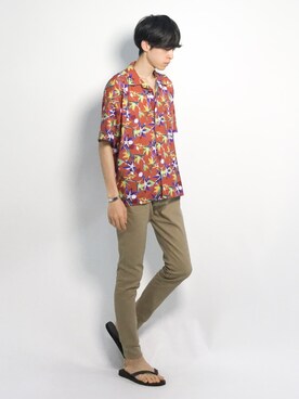 Morikawa Yoshinoriさん（メンズ・176cm）の夏コーディネート