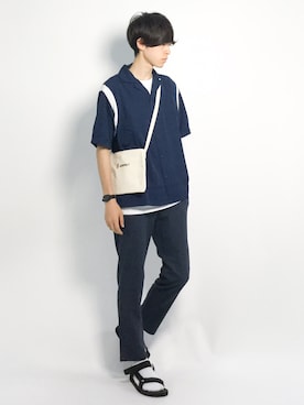 Morikawa Yoshinoriさん(メンズ・176cm)の夏コーディネート