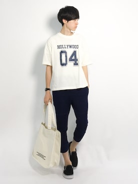 Morikawa Yoshinoriさん（メンズ・176cm）の夏コーディネート