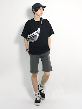 Morikawa Yoshinoriさん（メンズ・176cm）の夏コーディネート