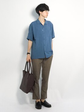 Morikawa Yoshinoriさん（メンズ・176cm）の夏コーディネート