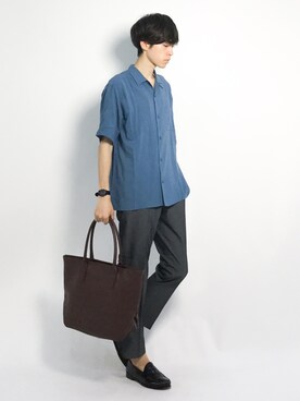 Morikawa Yoshinoriさん（メンズ・176cm）の夏コーディネート