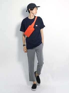 Morikawa Yoshinoriさん（メンズ・176cm）の夏コーディネート