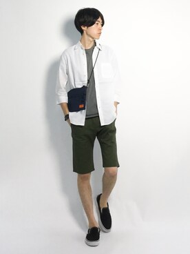 Morikawa Yoshinoriさん（メンズ・176cm）の夏コーディネート