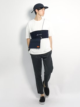 Morikawa Yoshinoriさん（メンズ・176cm）の夏コーディネート