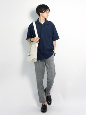 Morikawa Yoshinoriさん（メンズ・176cm）の夏コーディネート