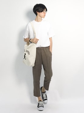 「Vicci（ビッチ）のアイテム」を使った、Morikawa Yoshinoriさん（メンズ・176cm）の夏コーディネート