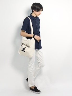 Morikawa Yoshinoriさん（メンズ・176cm）の夏コーディネート