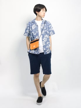 Morikawa Yoshinoriさん（メンズ・176cm）の夏コーディネート