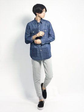 Morikawa Yoshinoriさん（メンズ・176cm）の夏コーディネート