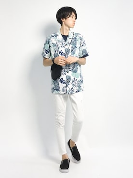 Morikawa Yoshinoriさん（メンズ・176cm）の夏コーディネート