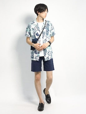 Morikawa Yoshinoriさん（メンズ・176cm）の夏コーディネート
