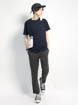 Morikawa Yoshinoriさん（メンズ・176cm）の夏コーディネート