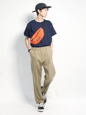 Morikawa Yoshinoriさん（メンズ・176cm）の夏コーディネート