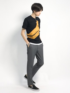 Morikawa Yoshinoriさん（メンズ・176cm）の夏コーディネート