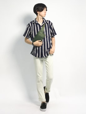 Morikawa Yoshinoriさん（メンズ・176cm）の夏コーディネート