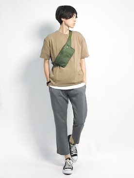 Morikawa Yoshinoriさん（メンズ・176cm）の夏コーディネート