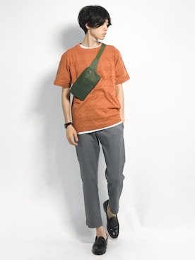 Morikawa Yoshinoriさん（メンズ・176cm）の夏コーディネート