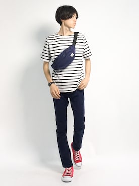 Morikawa Yoshinoriさん（メンズ・176cm）の夏コーディネート