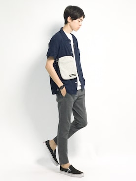 Morikawa Yoshinoriさん（メンズ・176cm）の夏コーディネート