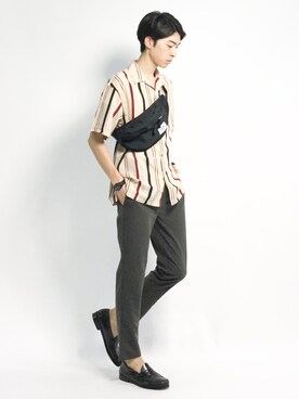 Morikawa Yoshinoriさん（メンズ・176cm）の夏コーディネート