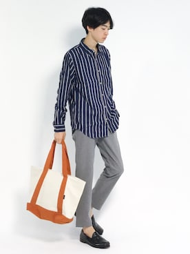 Morikawa Yoshinoriさん（メンズ・176cm）の夏コーディネート