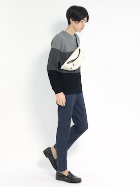 Morikawa Yoshinoriさん（メンズ・176cm）の夏コーディネート