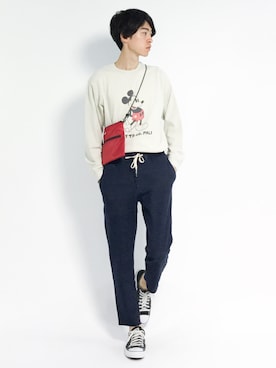 Morikawa Yoshinoriさん（メンズ・176cm）の夏コーディネート