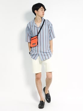 Morikawa Yoshinoriさん（メンズ・176cm）の夏コーディネート