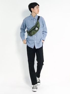 Morikawa Yoshinoriさん（メンズ・176cm）の夏コーディネート