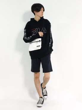 Morikawa Yoshinoriさん（メンズ・176cm）の夏コーディネート